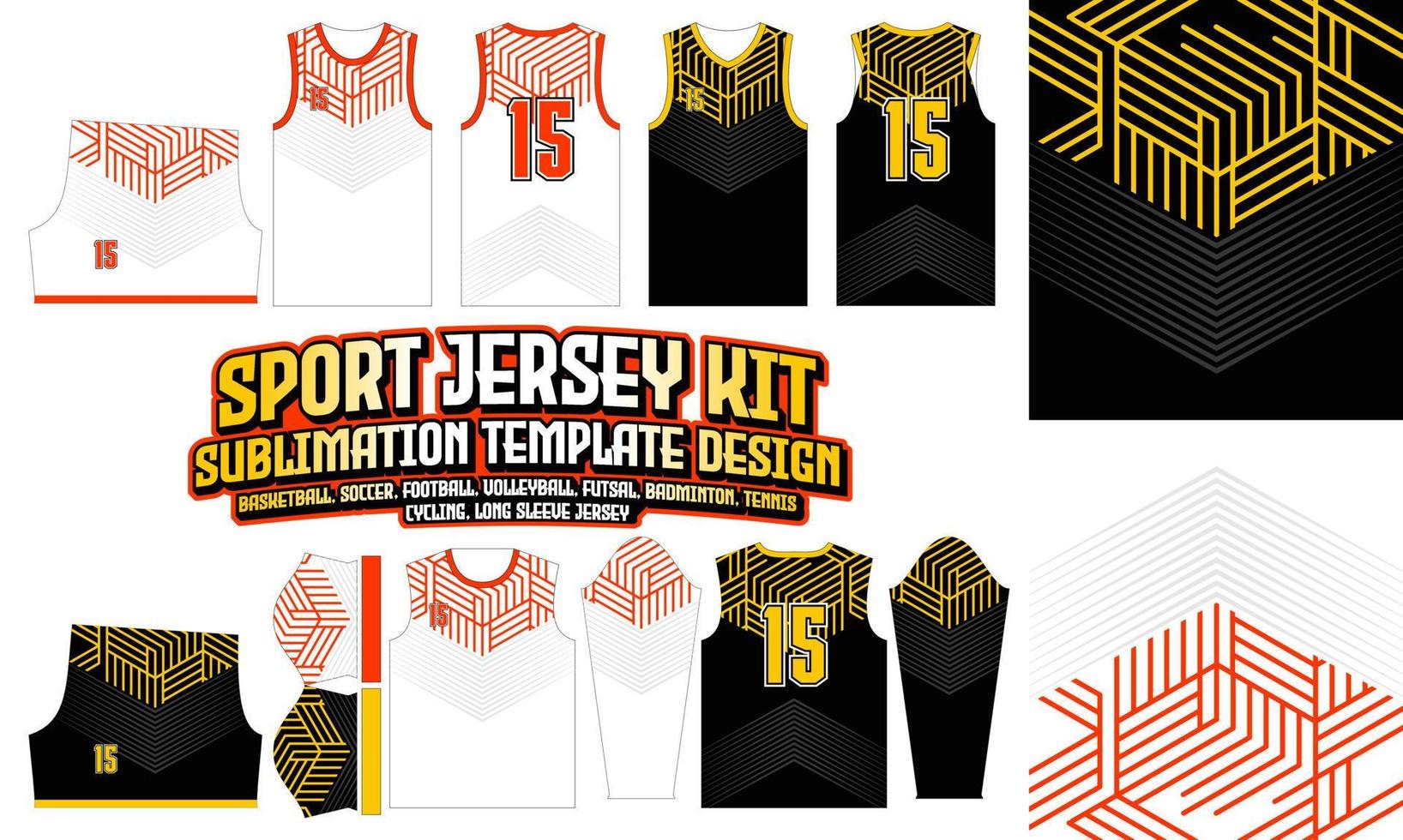 sport Jersey kleding sport slijtage sublimatie patroon ontwerp 268 voor voetbal Amerikaans voetbal e-sport basketbal volleybal badminton zaalvoetbal t-shirt vector