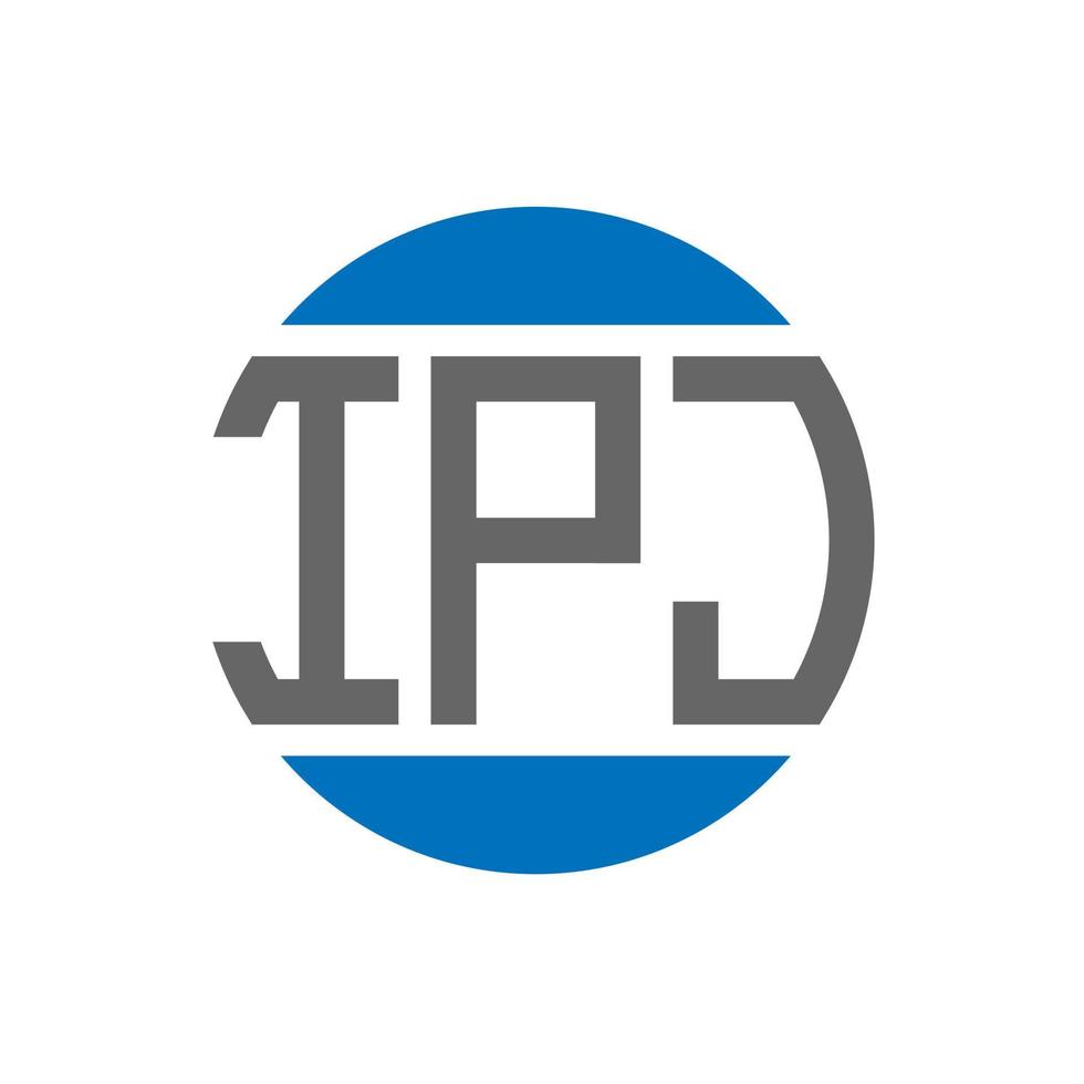 ipj brief logo ontwerp Aan wit achtergrond. ipj creatief initialen cirkel logo concept. ipj brief ontwerp. vector