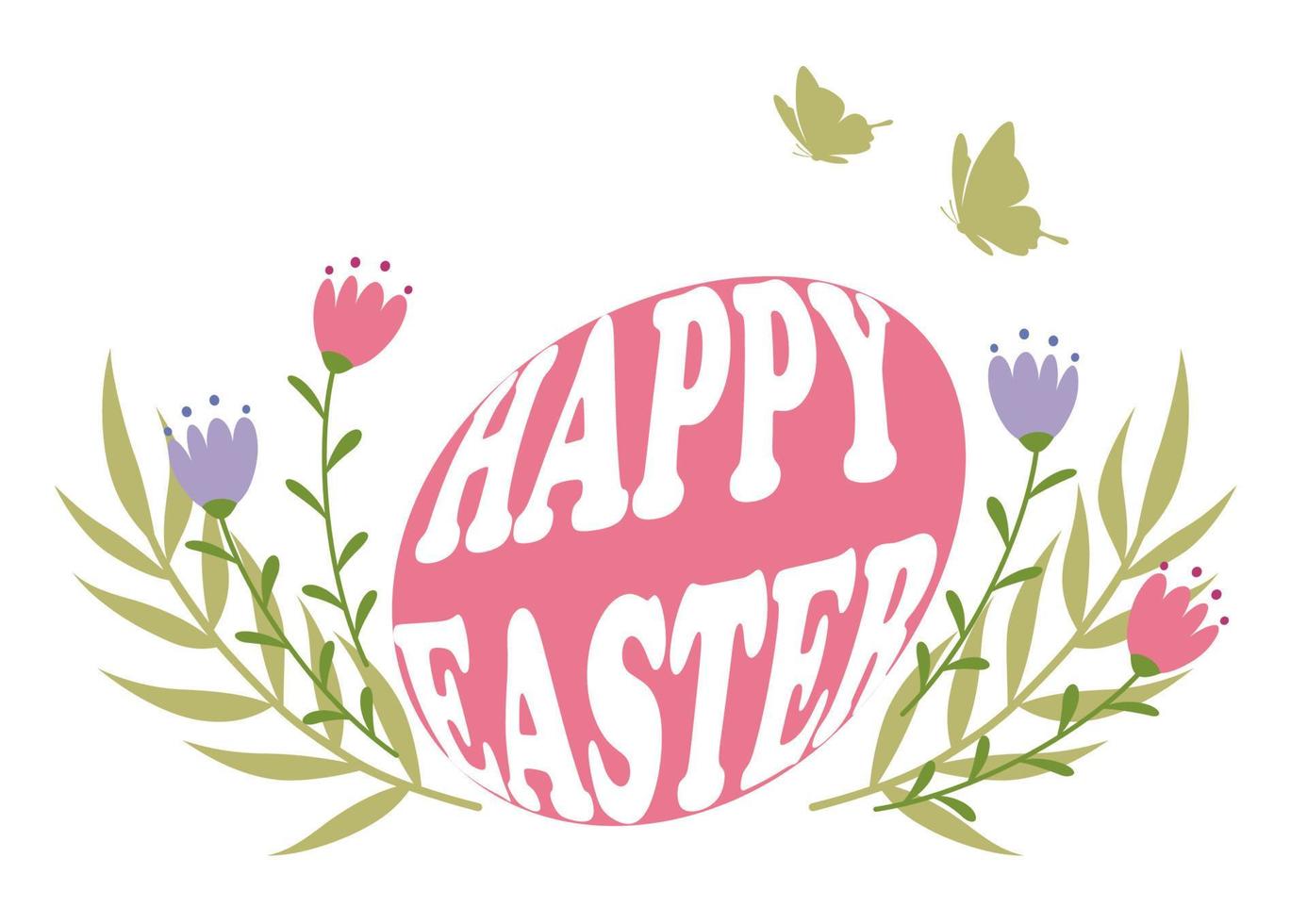 gelukkig Pasen vector kleurrijk symbool logo geïsoleerd Aan een wit achtergrond.