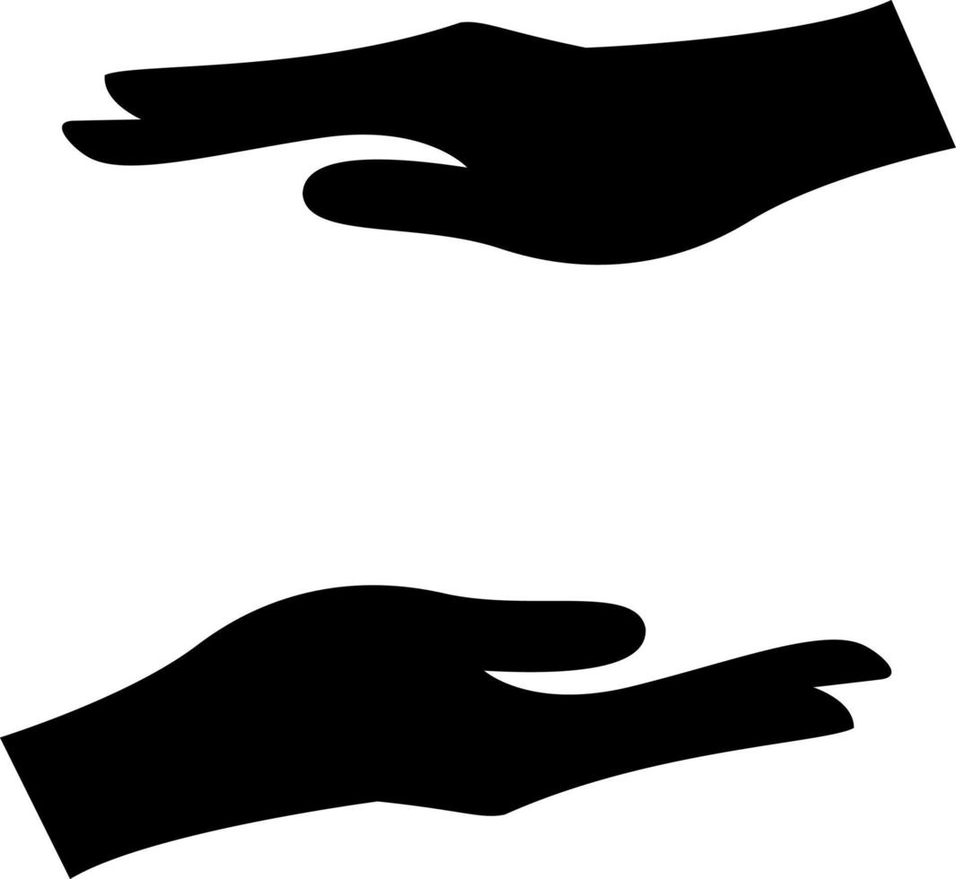 ondersteunen handen illustratie. vector beschermen handen icoon