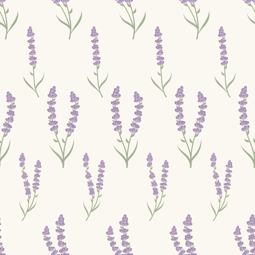 schattig bloemen lavendel naadloos herhaling patroon achtergrond vector. vector