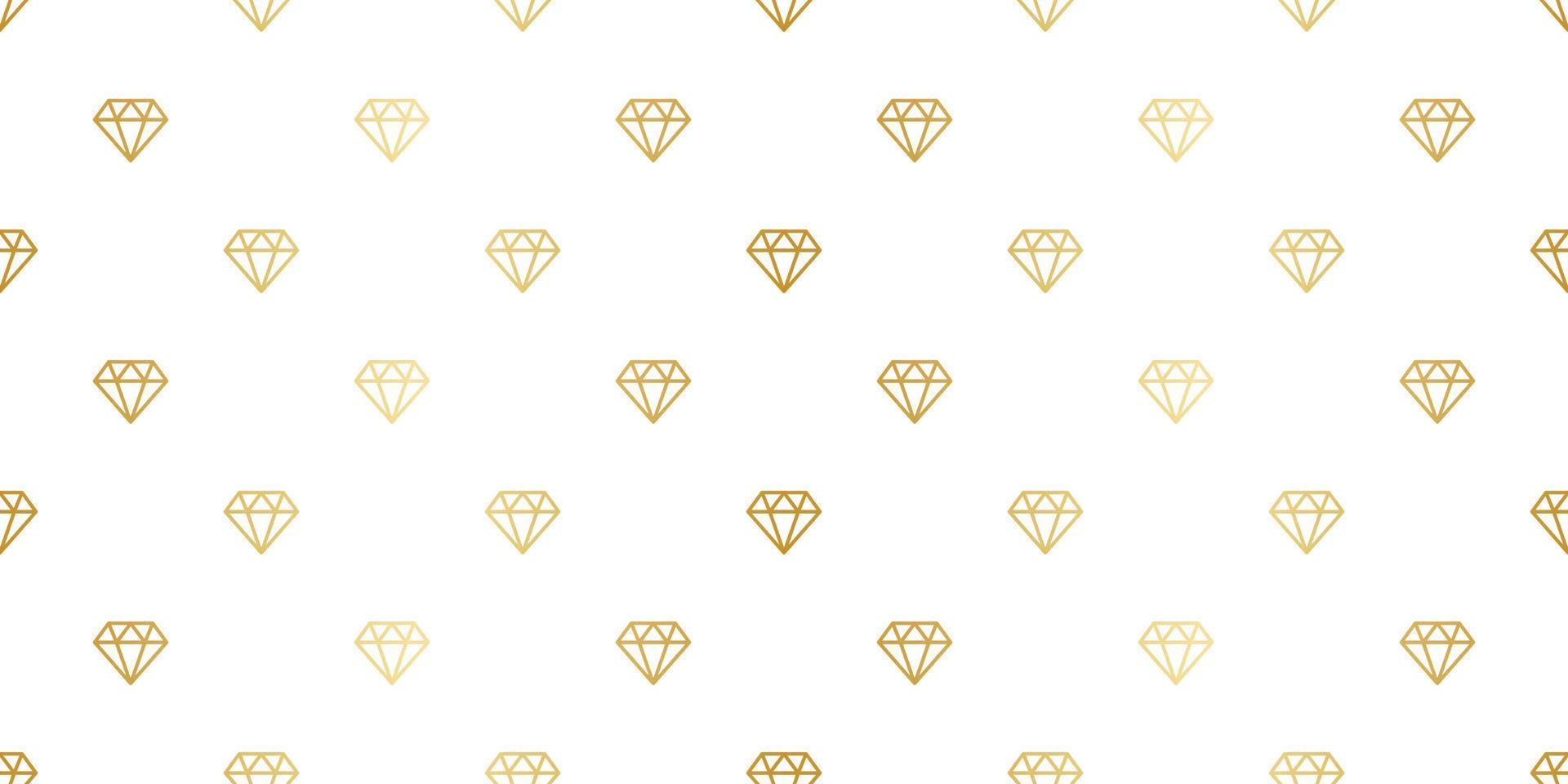 goud diamanten naadloos herhaling patroon vector achtergrond