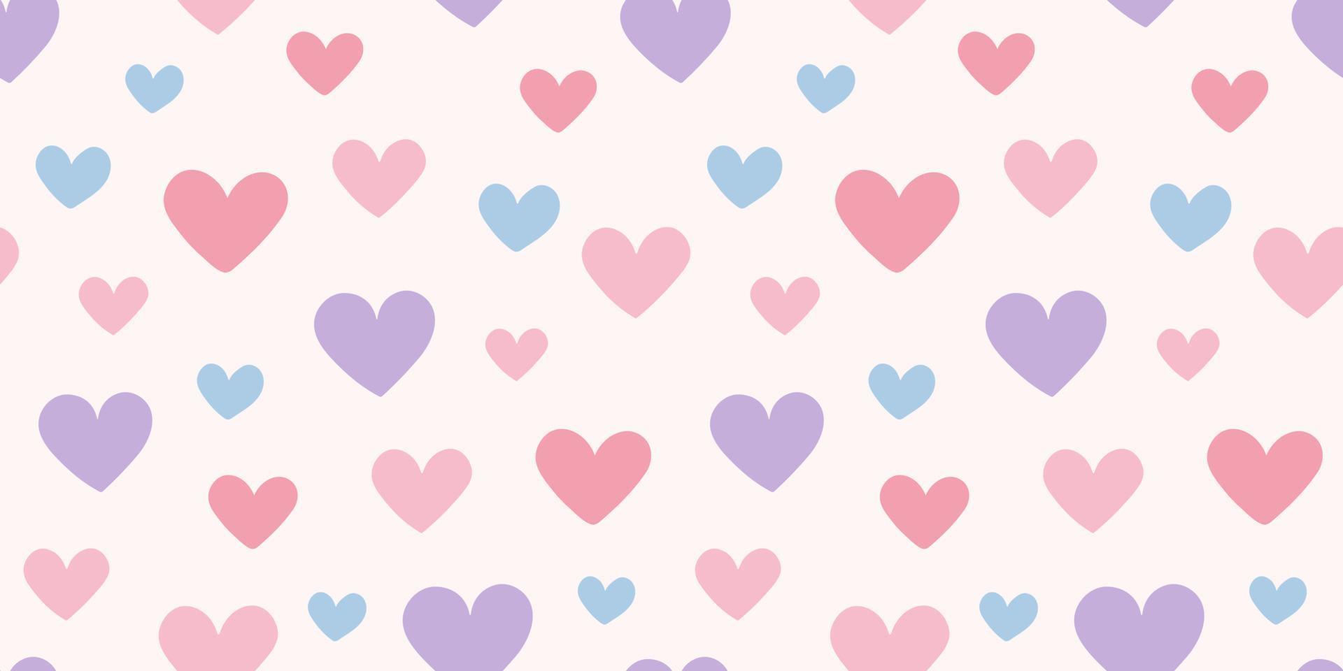 kleurrijk harten vector achtergrond naadloos patroon tegel