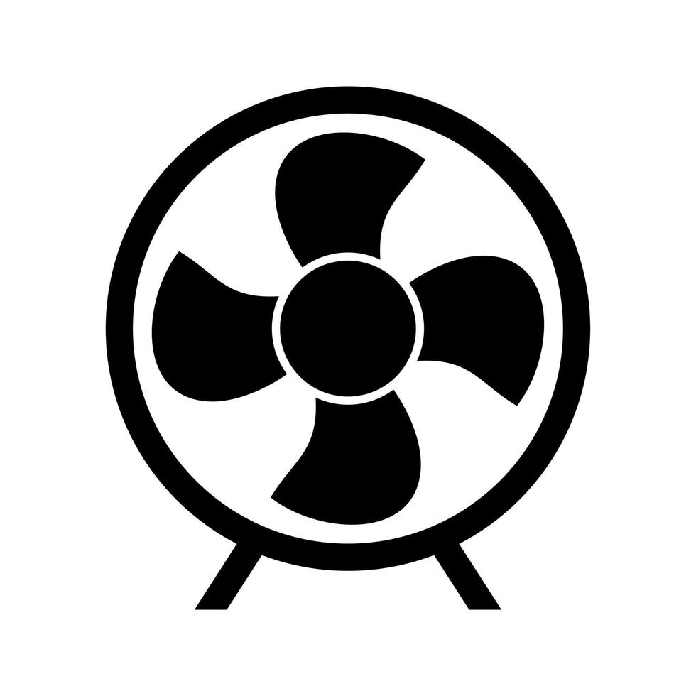 uniek elektrisch ventilator glyph vector icoon