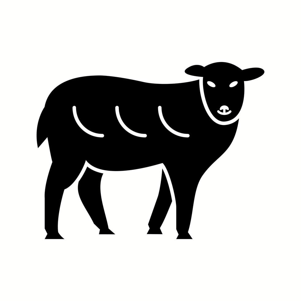 schapen uniek vector glyph icoon