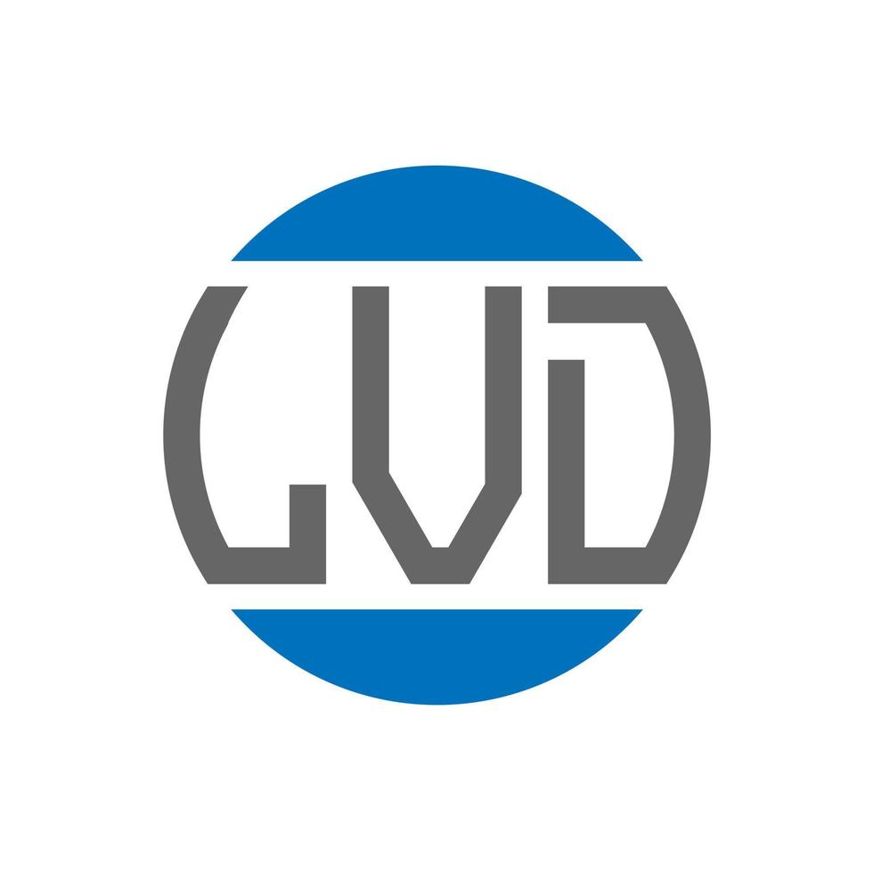 lvd brief logo ontwerp Aan wit achtergrond. lvd creatief initialen cirkel logo concept. lvd brief ontwerp. vector