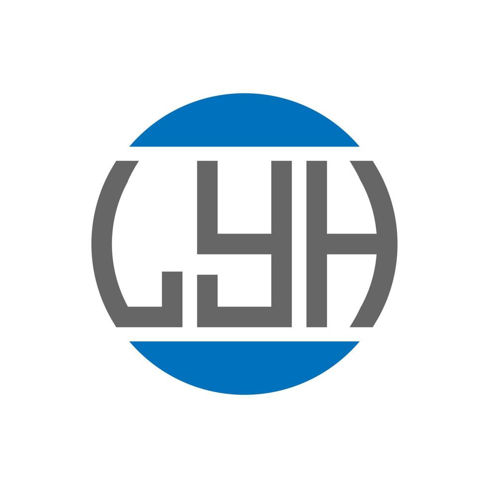 lyh brief logo ontwerp Aan wit achtergrond. lyh creatief initialen cirkel logo concept. lyh brief ontwerp. vector