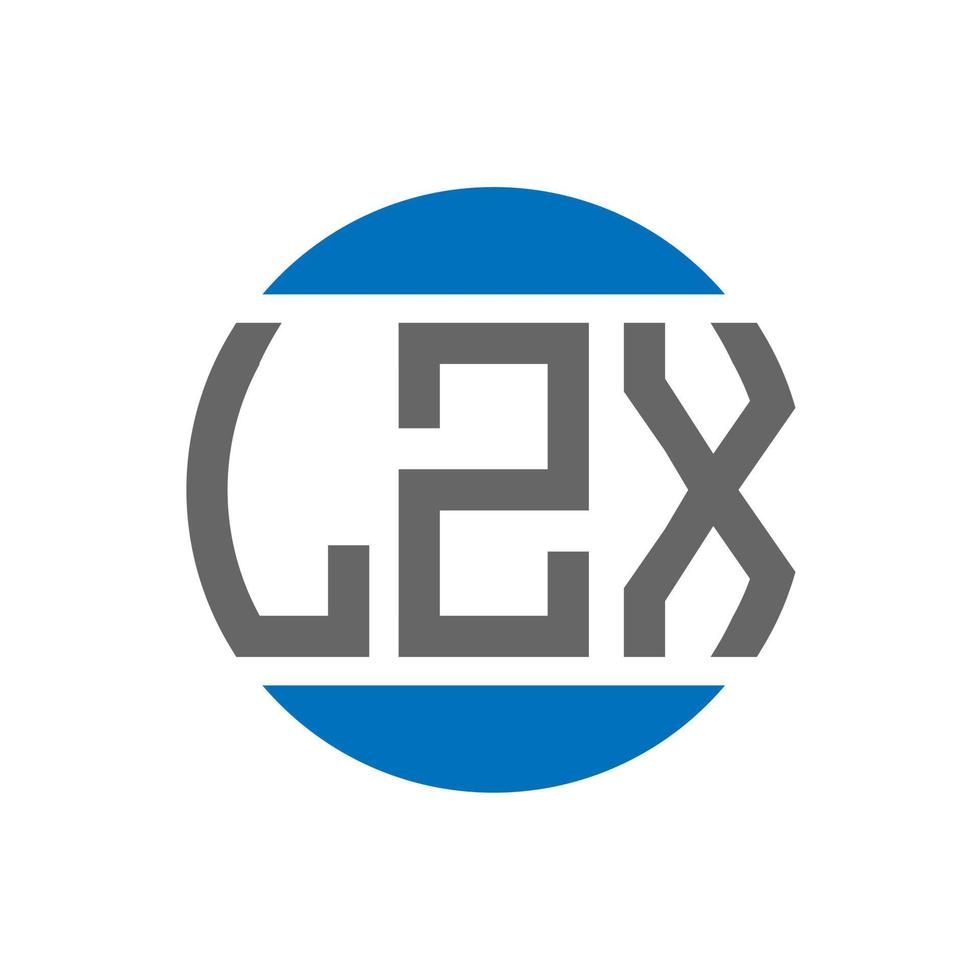 lzx brief logo ontwerp Aan wit achtergrond. lzx creatief initialen cirkel logo concept. lzx brief ontwerp. vector