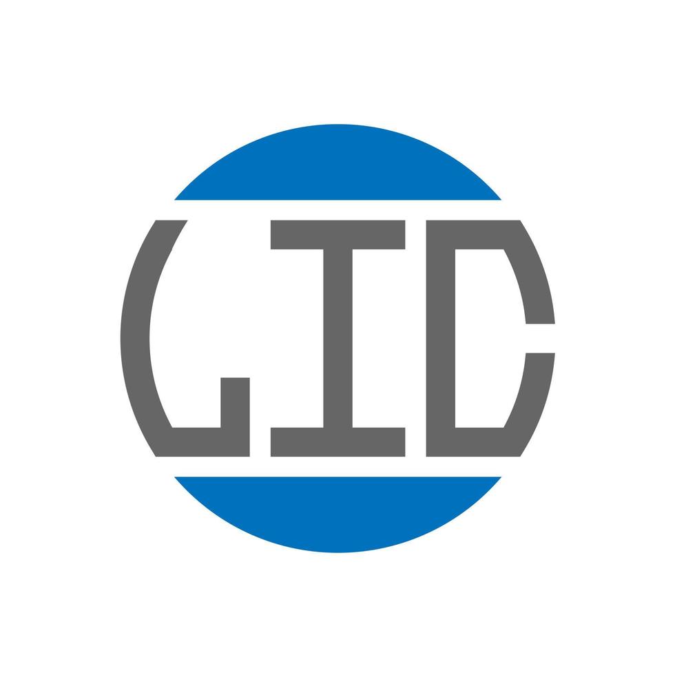 lic brief logo ontwerp Aan wit achtergrond. lic creatief initialen cirkel logo concept. lic brief ontwerp. vector