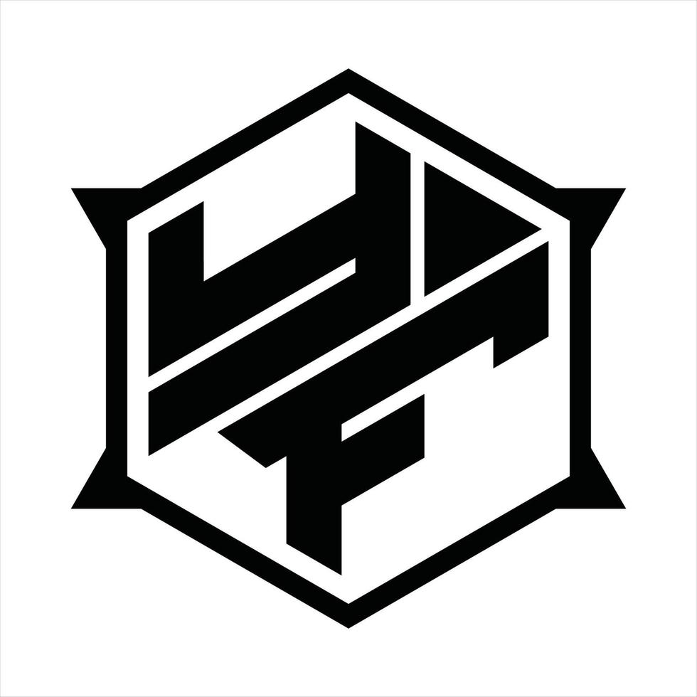 yf logo monogram ontwerp sjabloon vector