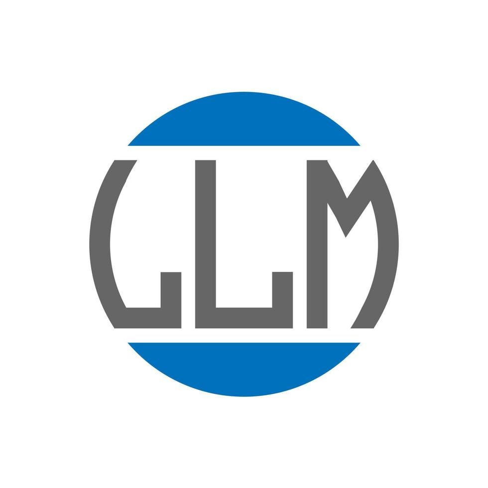 llm brief logo ontwerp Aan wit achtergrond. llm creatief initialen cirkel logo concept. llm brief ontwerp. vector