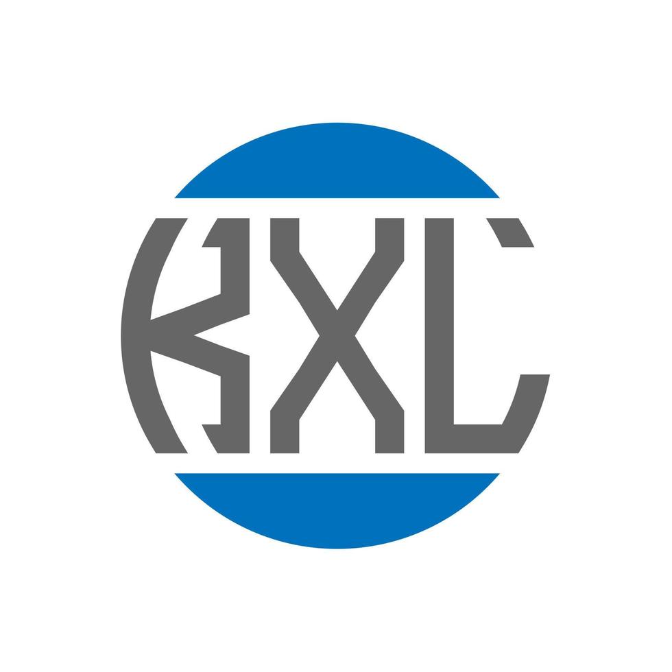 kxl brief logo ontwerp Aan wit achtergrond. kxl creatief initialen cirkel logo concept. kxl brief ontwerp. vector