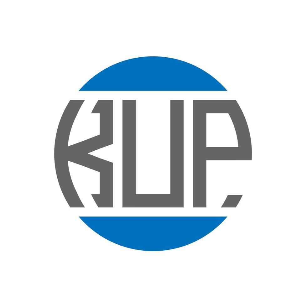 kup brief logo ontwerp Aan wit achtergrond. kup creatief initialen cirkel logo concept. kup brief ontwerp. vector