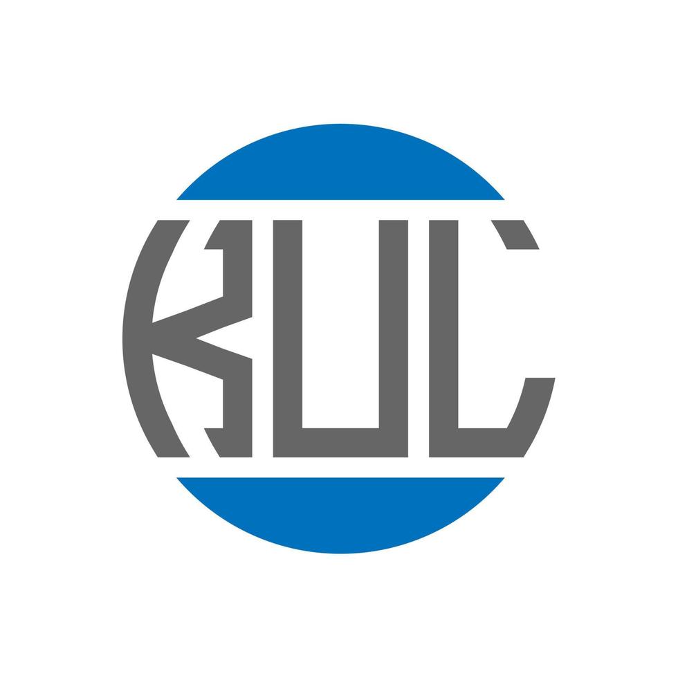 kul brief logo ontwerp Aan wit achtergrond. kul creatief initialen cirkel logo concept. kul brief ontwerp. vector