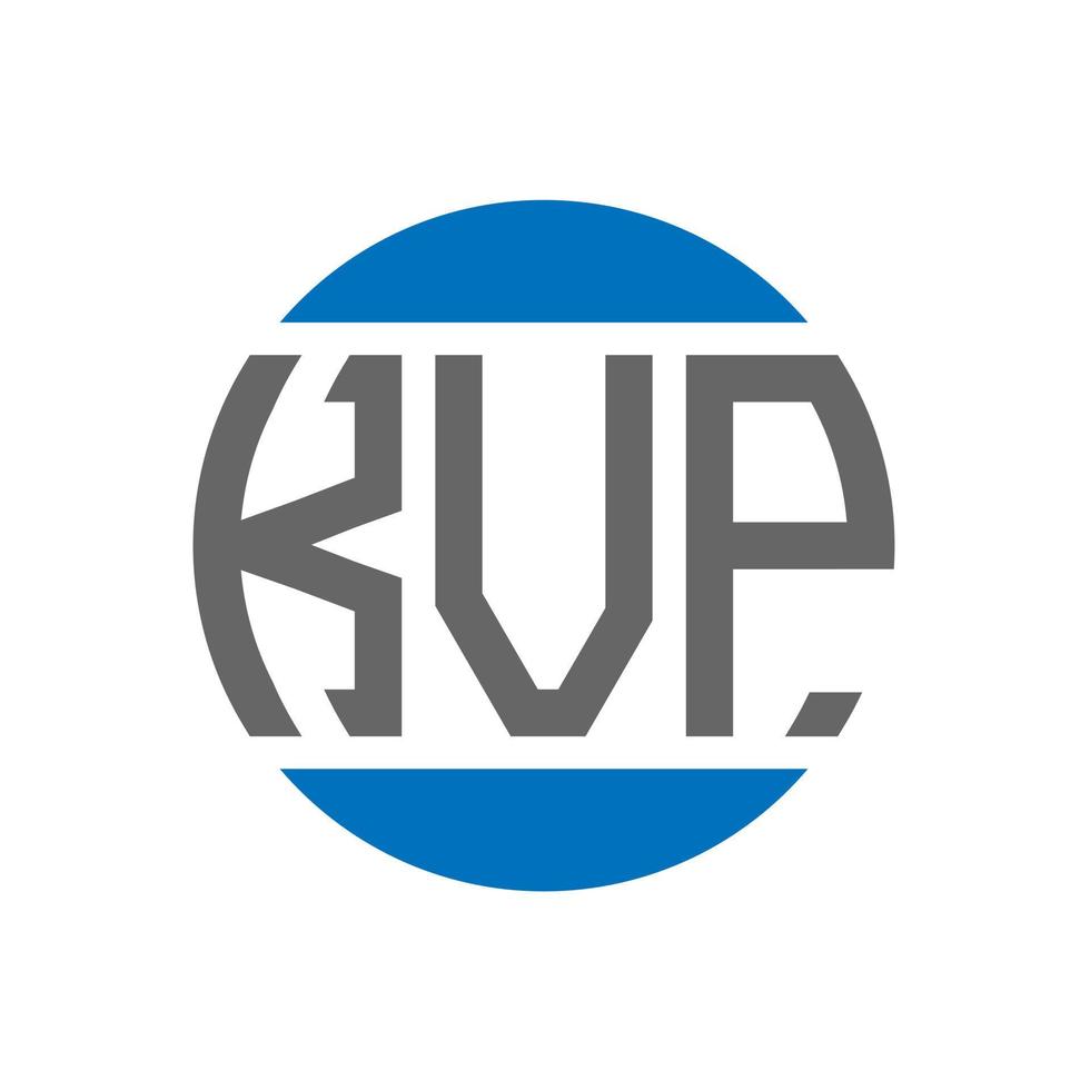 kvp brief logo ontwerp Aan wit achtergrond. kvp creatief initialen cirkel logo concept. kvp brief ontwerp. vector