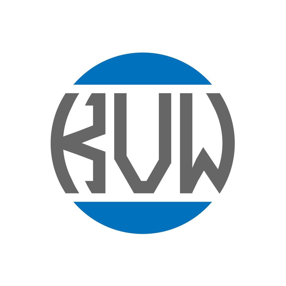 kvw brief logo ontwerp Aan wit achtergrond. kvw creatief initialen cirkel logo concept. kvw brief ontwerp. vector