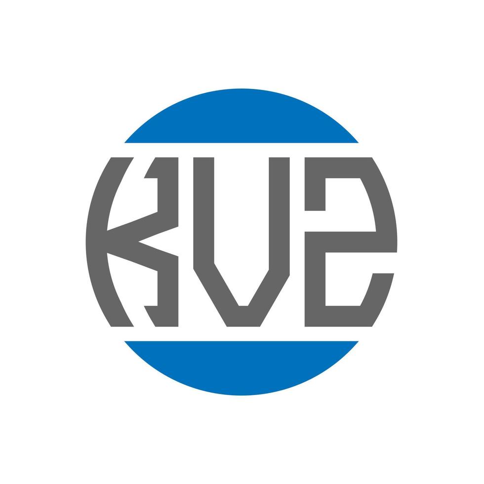 kvz brief logo ontwerp Aan wit achtergrond. kvz creatief initialen cirkel logo concept. kvz brief ontwerp. vector