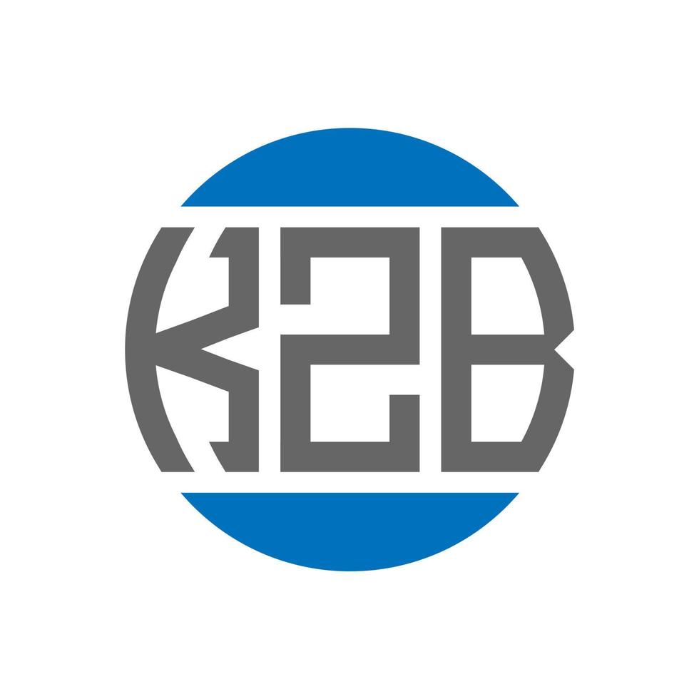 kzb brief logo ontwerp Aan wit achtergrond. kzb creatief initialen cirkel logo concept. kzb brief ontwerp. vector