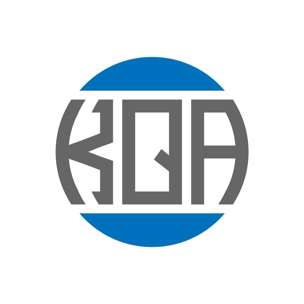 kqa brief logo ontwerp Aan wit achtergrond. kqa creatief initialen cirkel logo concept. kqa brief ontwerp. vector