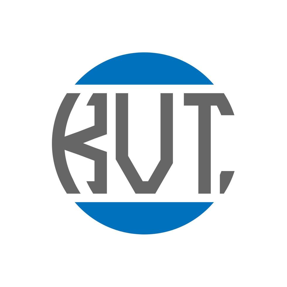 kvt brief logo ontwerp Aan wit achtergrond. kvt creatief initialen cirkel logo concept. kvt brief ontwerp. vector