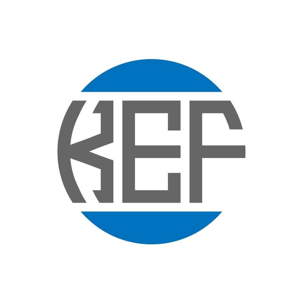 kef brief logo ontwerp Aan wit achtergrond. kef creatief initialen cirkel logo concept. kef brief ontwerp. vector