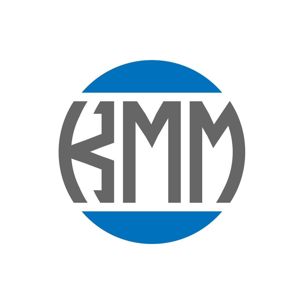 kmm brief logo ontwerp Aan wit achtergrond. kmm creatief initialen cirkel logo concept. kmm brief ontwerp. vector