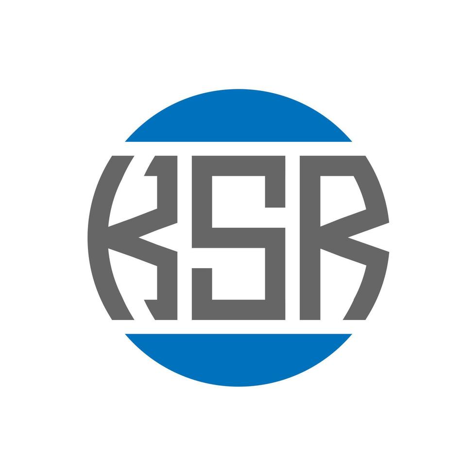 ksr brief logo ontwerp Aan wit achtergrond. ksr creatief initialen cirkel logo concept. ksr brief ontwerp. vector