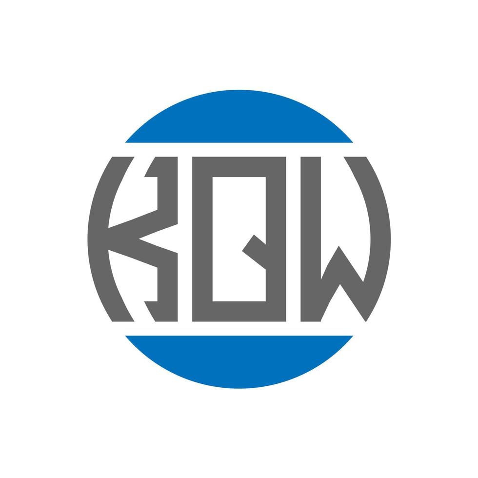 kqw brief logo ontwerp Aan wit achtergrond. kqw creatief initialen cirkel logo concept. kqw brief ontwerp. vector