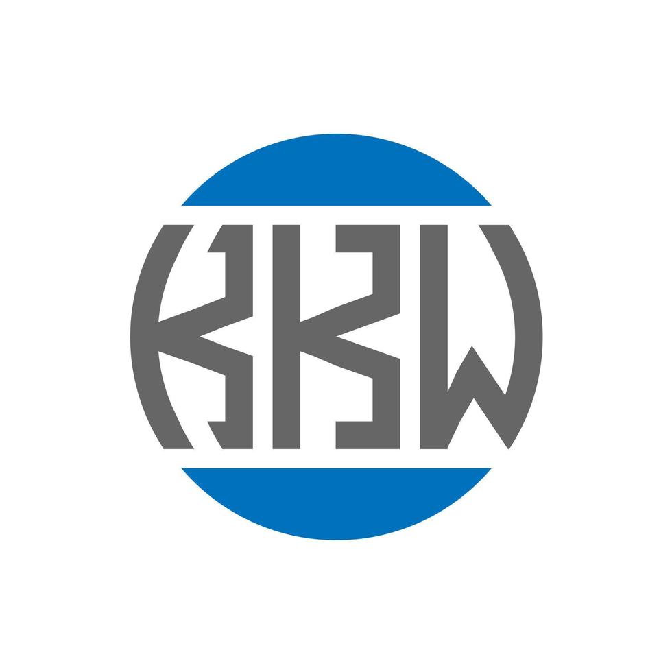 kkw brief logo ontwerp Aan wit achtergrond. kkw creatief initialen cirkel logo concept. kkw brief ontwerp. vector