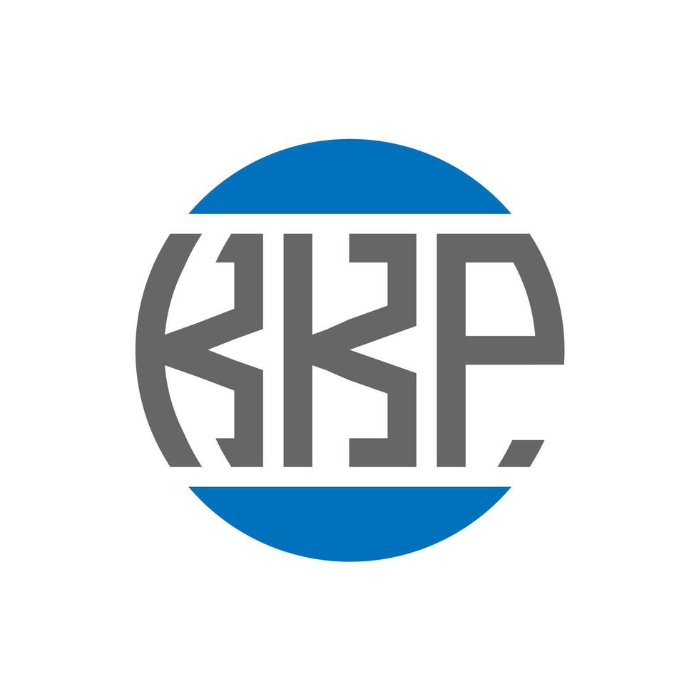 kkp brief logo ontwerp Aan wit achtergrond. kkp creatief initialen cirkel logo concept. kkp brief ontwerp. vector