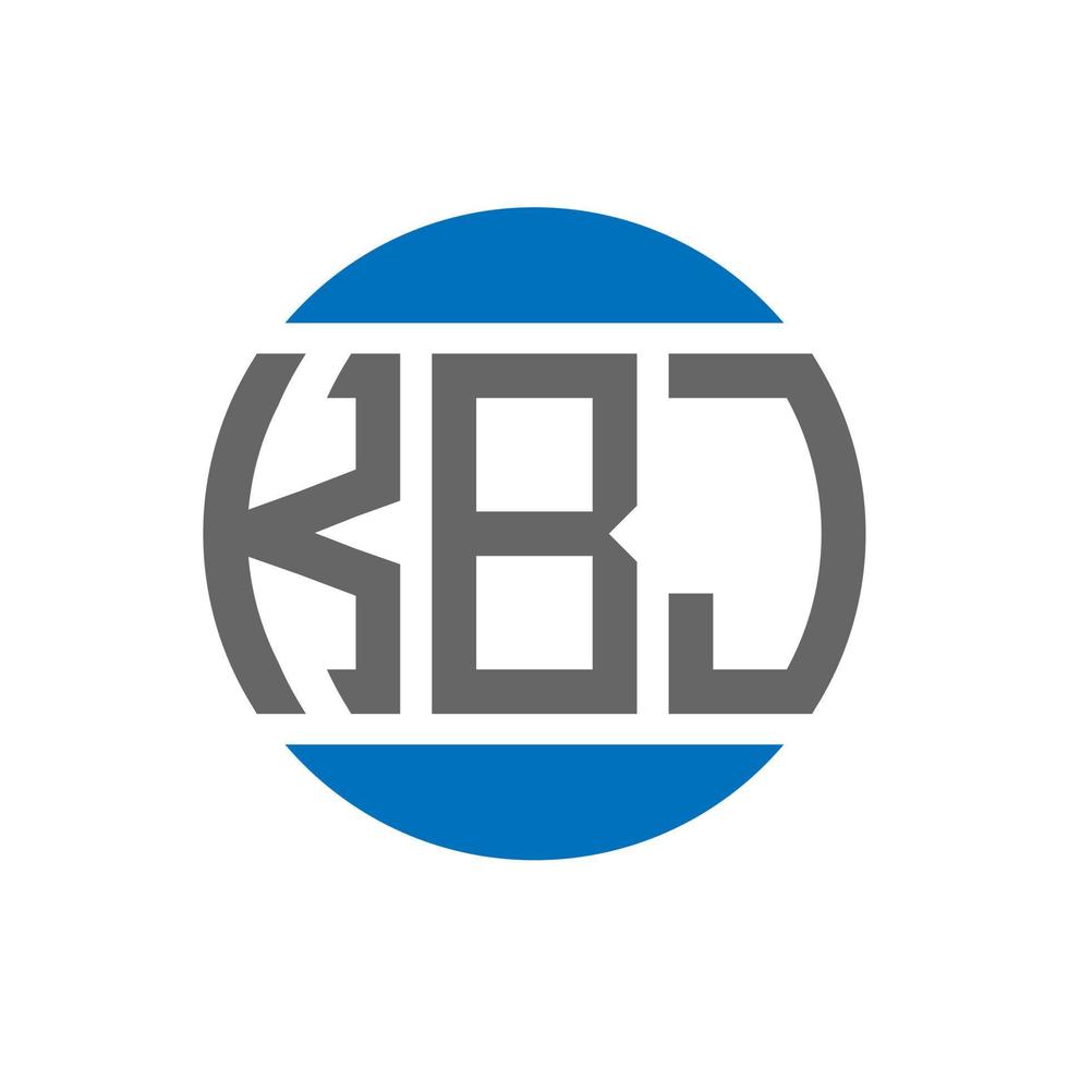 kbj brief logo ontwerp Aan wit achtergrond. kbj creatief initialen cirkel logo concept. kbj brief ontwerp. vector