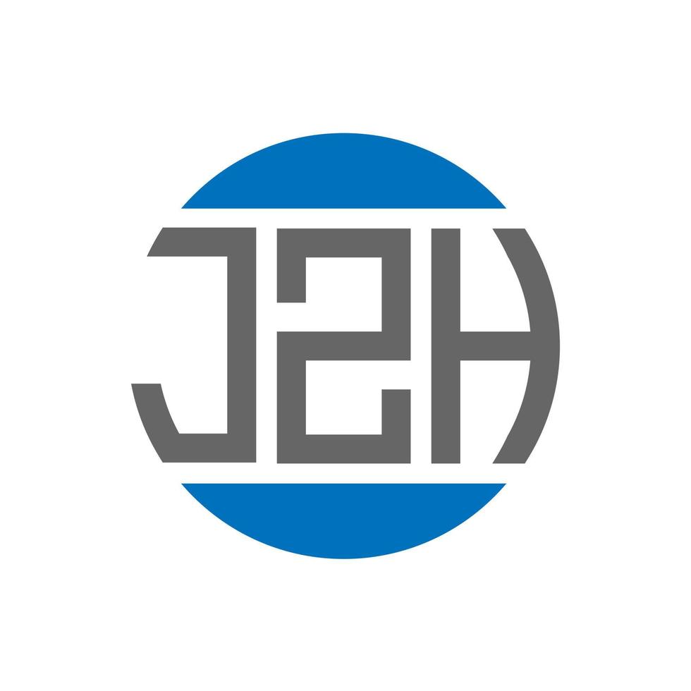 jzh brief logo ontwerp Aan wit achtergrond. jzh creatief initialen cirkel logo concept. jzh brief ontwerp. vector