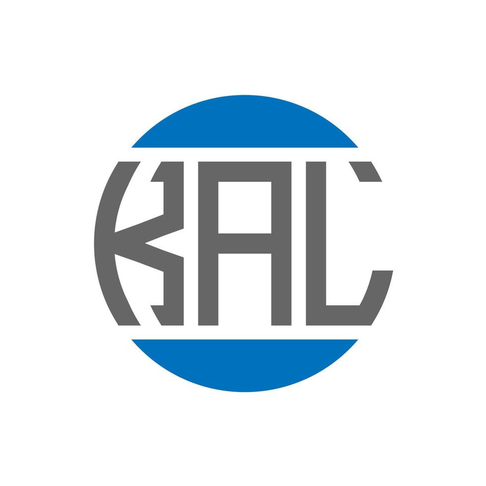 kal brief logo ontwerp Aan wit achtergrond. kal creatief initialen cirkel logo concept. kal brief ontwerp. vector