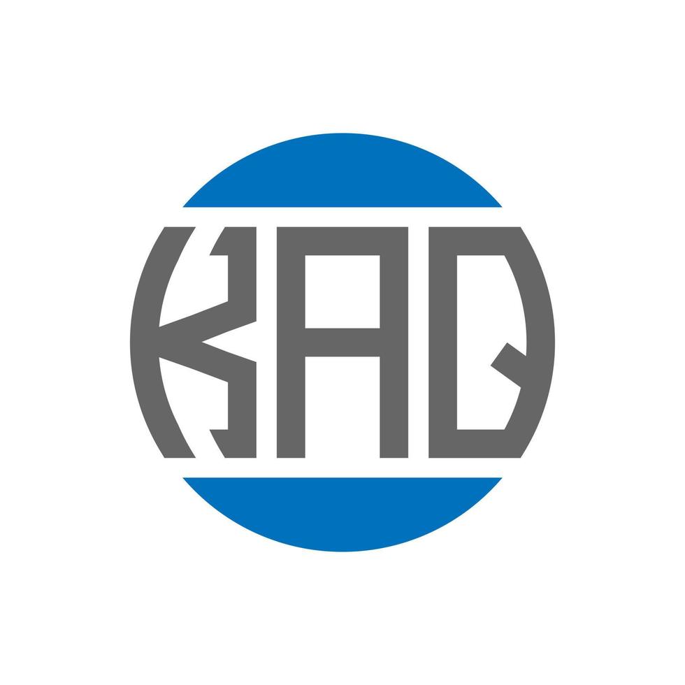 kaq brief logo ontwerp Aan wit achtergrond. kaq creatief initialen cirkel logo concept. kaq brief ontwerp. vector