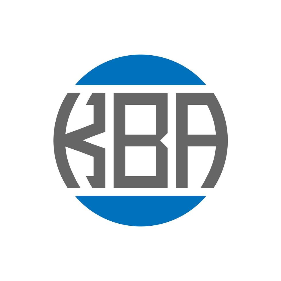 kba brief logo ontwerp Aan wit achtergrond. kba creatief initialen cirkel logo concept. kba brief ontwerp. vector