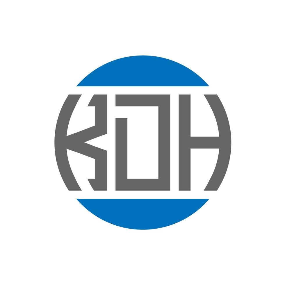 kdh brief logo ontwerp Aan wit achtergrond. kdh creatief initialen cirkel logo concept. kdh brief ontwerp. vector