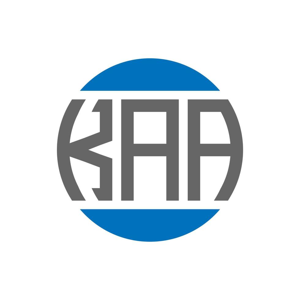 kaa brief logo ontwerp Aan wit achtergrond. kaa creatief initialen cirkel logo concept. kaa brief ontwerp. vector