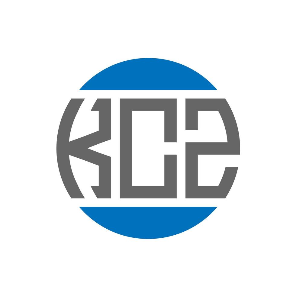 kcz brief logo ontwerp Aan wit achtergrond. kcz creatief initialen cirkel logo concept. kcz brief ontwerp. vector