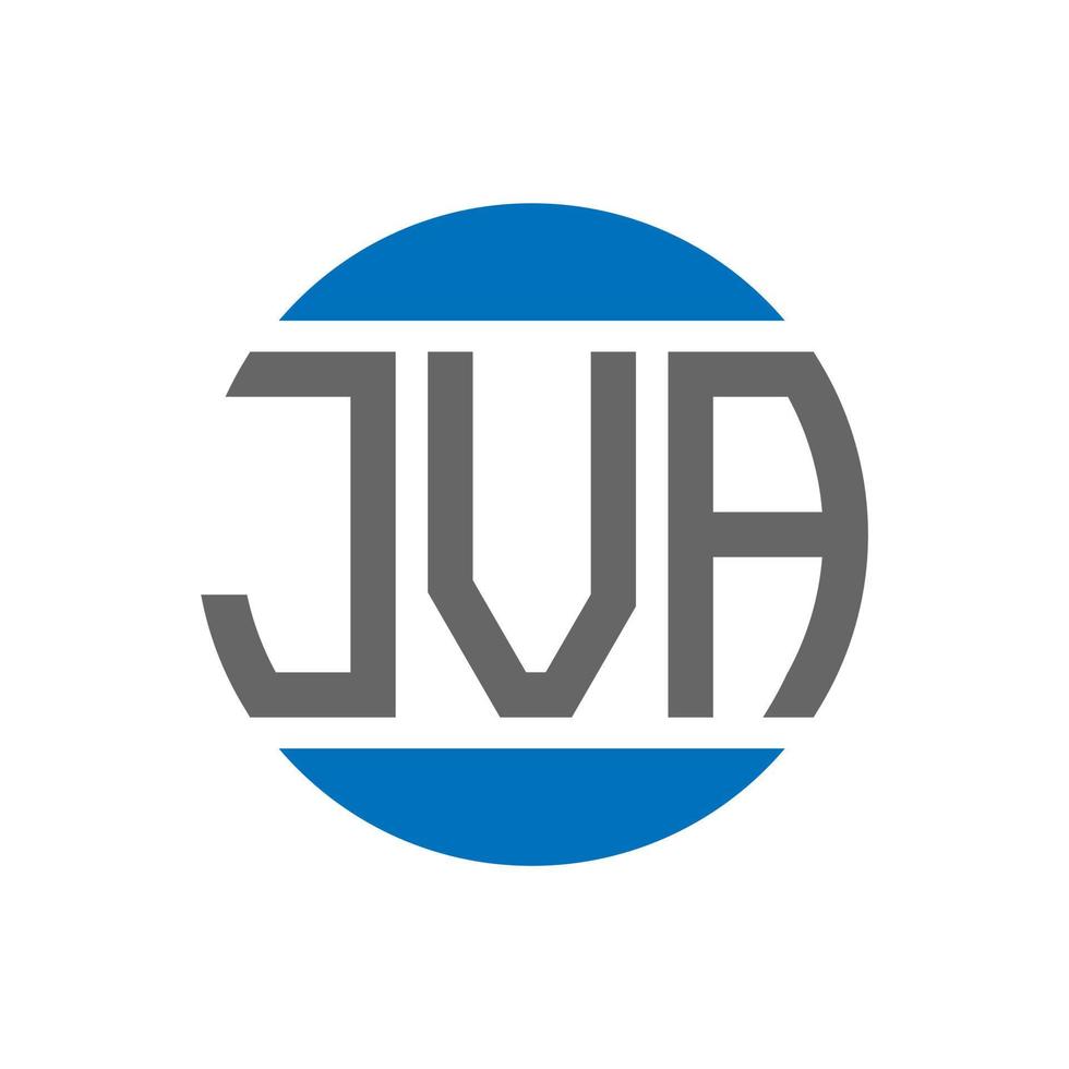 jva brief logo ontwerp Aan wit achtergrond. jva creatief initialen cirkel logo concept. jva brief ontwerp. vector