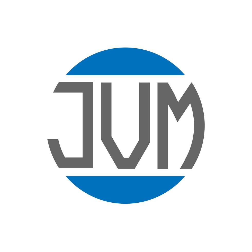 jvm brief logo ontwerp Aan wit achtergrond. jvm creatief initialen cirkel logo concept. jvm brief ontwerp. vector
