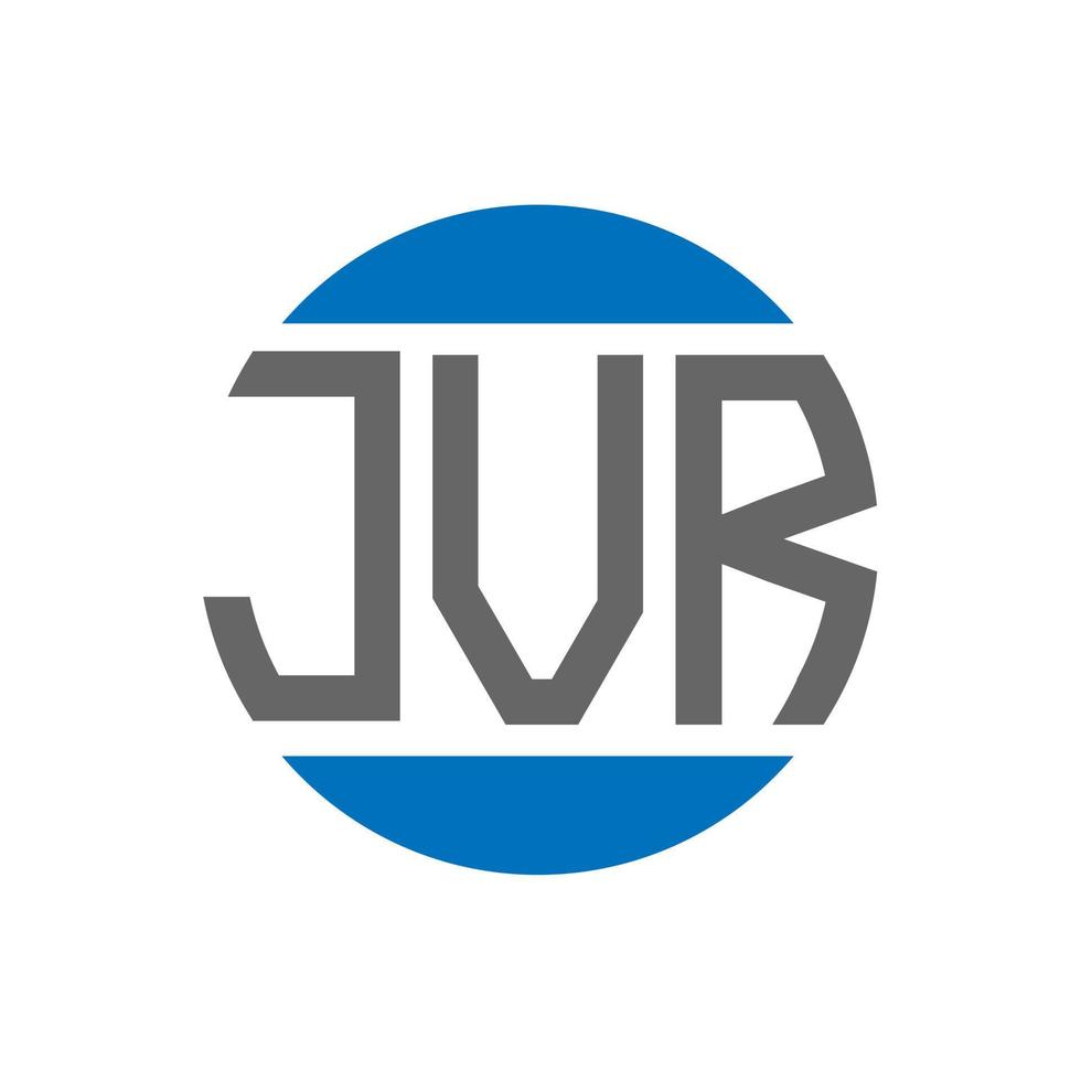 jvr brief logo ontwerp Aan wit achtergrond. jvr creatief initialen cirkel logo concept. jvr brief ontwerp. vector