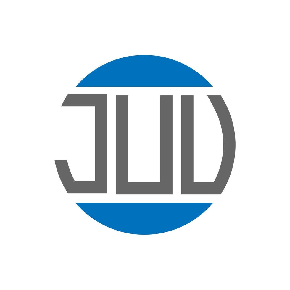 juu brief logo ontwerp Aan wit achtergrond. juu creatief initialen cirkel logo concept. juu brief ontwerp. vector