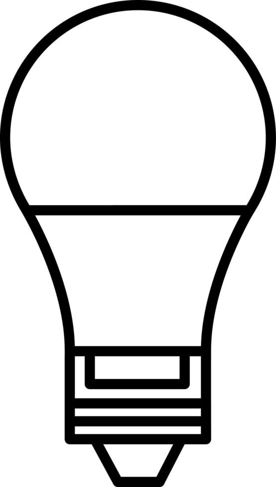 elektrische lamp lijn icoon vector
