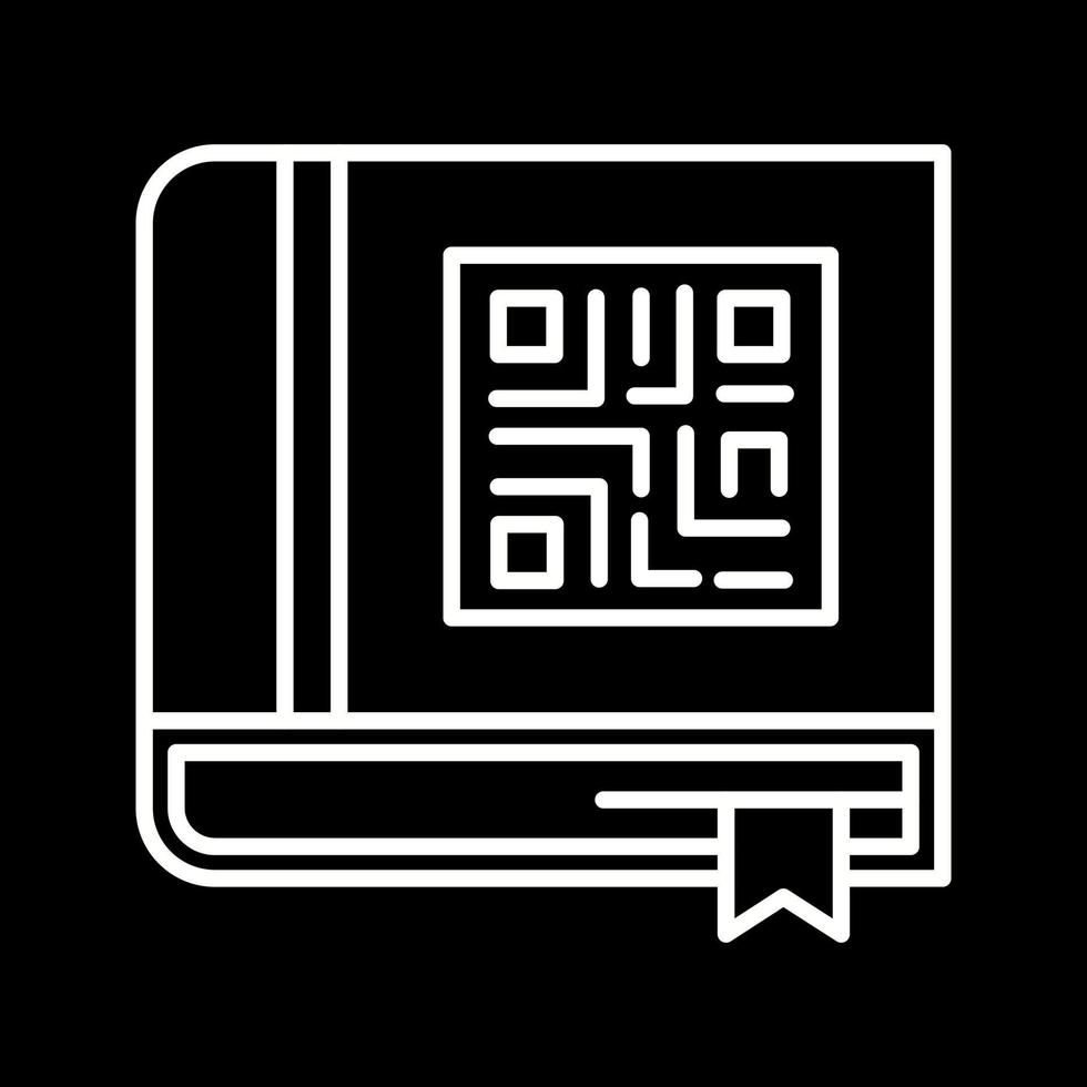 qr boek vector icoon