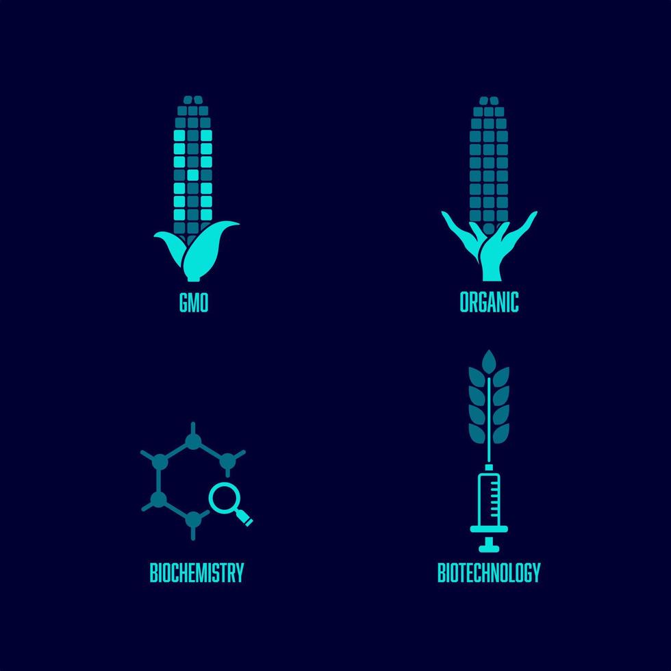 ggo biologisch reeks vector