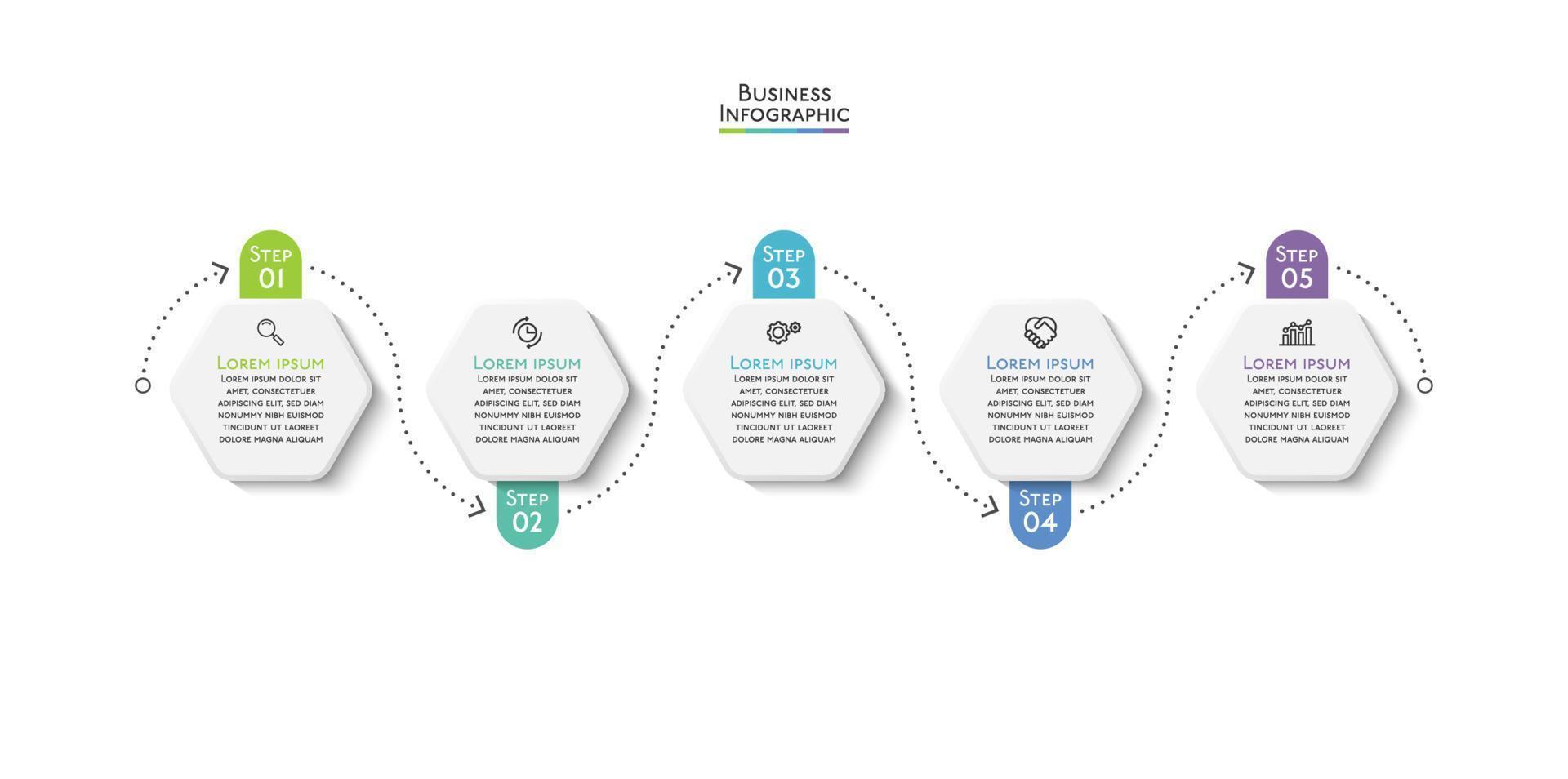 presentatie zakelijke infographic sjabloon vector