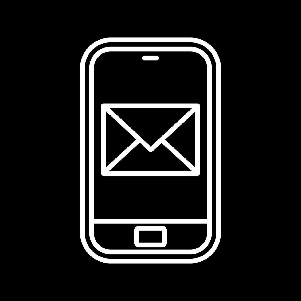 smartphone mail vector icoon