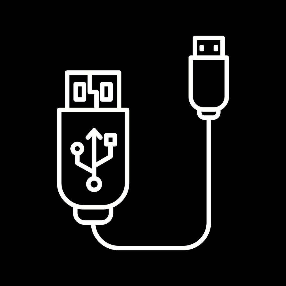 USB kabel vector icoon
