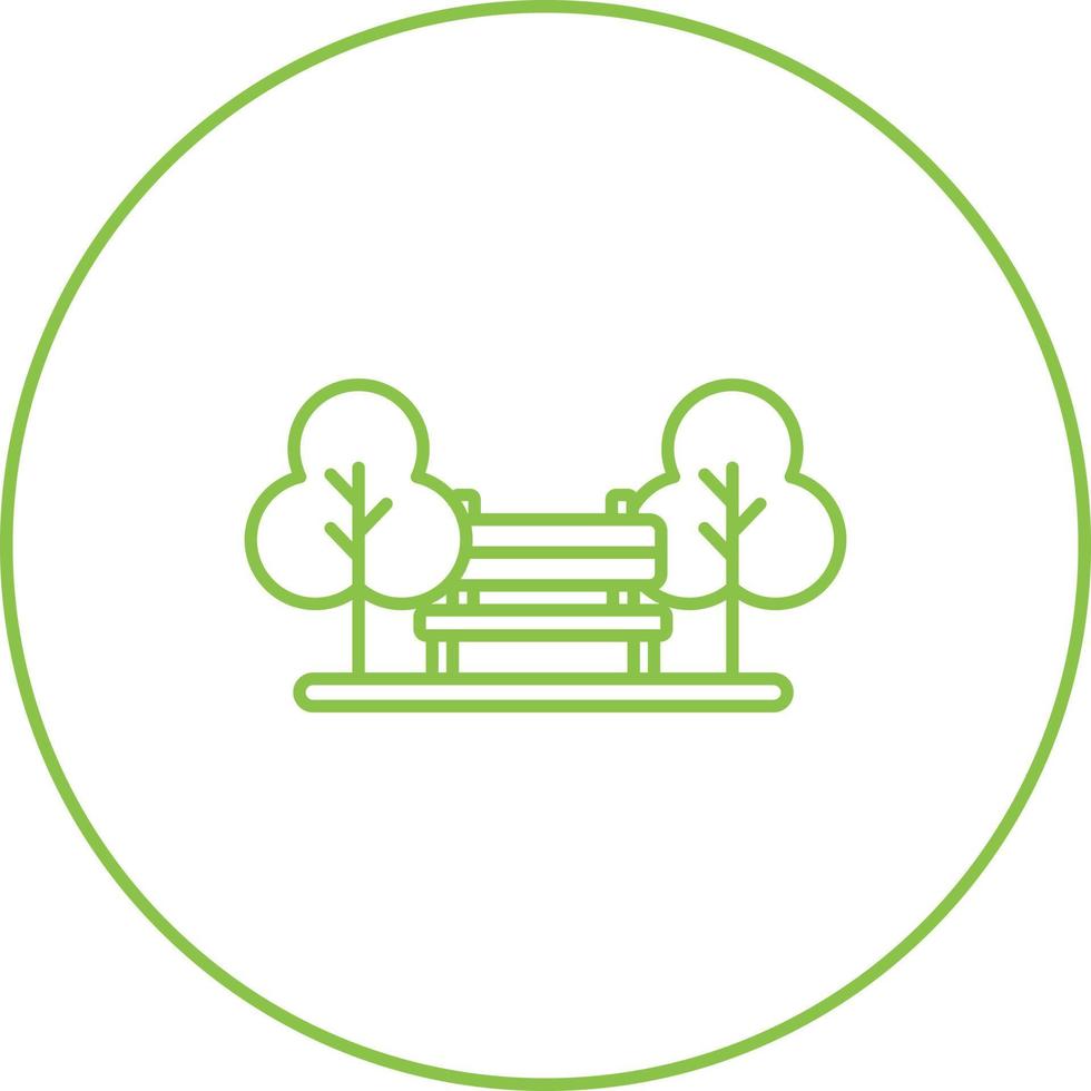 park vector pictogram