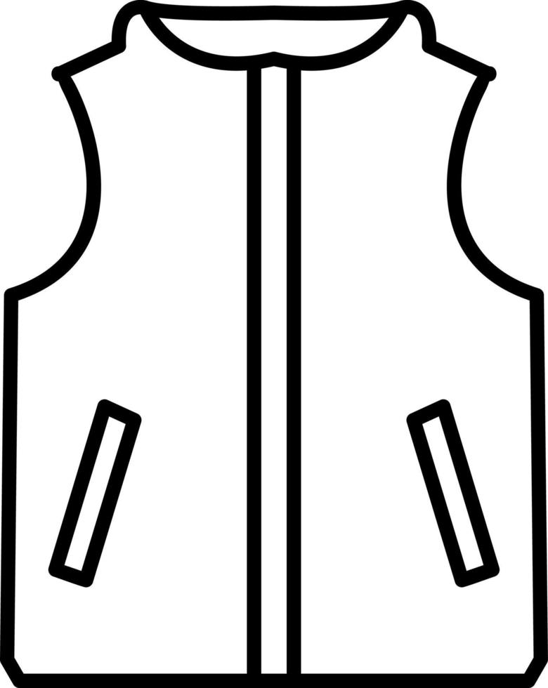 vest lijn icoon vector